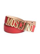 Moschino Logo Buckle Belt