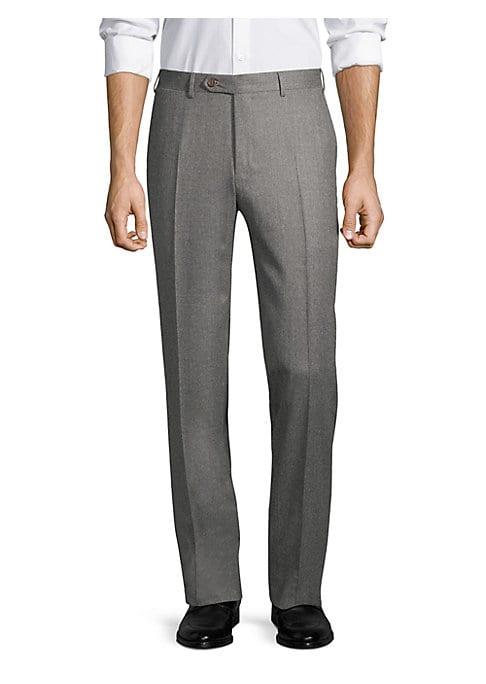 Canali Regular-fit Wool Flannel Trousers
