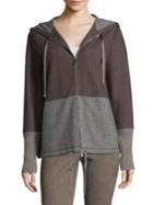 Lafayette 148 New York Cashmere Blend Colorblock Hoodie