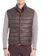 Saks Fifth Avenue Collection Quilted Sleeveless Moto Jacket