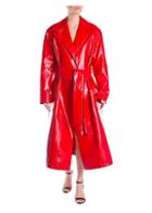 Msgm Pvc Wrap Front Trench Coat