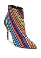 Christian Louboutin So Kate 100 Stripe Glitter Suede Ankle Boots
