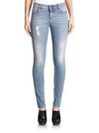 Stella Mccartney The Long Distressed Skinny Jeans