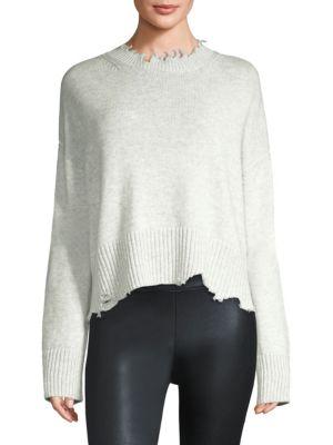 Helmut Lang Wool & Cashmere Distressed Pullover