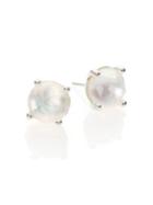Ippolita Rock Candy Mother-of-pearl, Clear Quartz & Sterling Silver Mini Stud Earrings