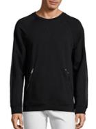 Versace Collection Zippered Pocket Long Sleeve Sweatshirt