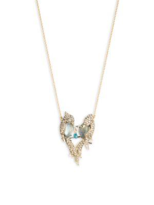 Alexis Bittar Love Bird Pendant Necklace