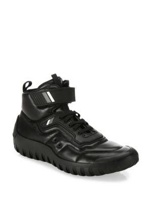 Prada Nappa Leather High-top Sneakers