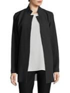 Eileen Fisher Textured Stand Collar Jacket