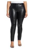 Ashley Graham X Marina Rinaldi Faux Leather Moto Pants