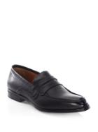 Bally Lauto Saffiano Leather Penny Loafers
