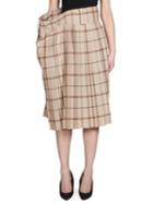 Balenciaga Wool Pleated Skirt