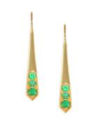 Ila Livia 14k Gold & Emerald Earrings