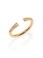 Zoe Chicco Diamond & 14k Yellow Gold Finger Cuff Ring