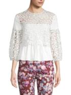 Amur Mona Embroidered Eyelet Top