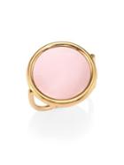 Ginette Ny Ever Pink Mother-of-pearl Disc Ring