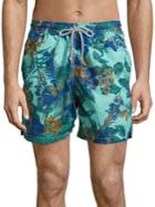 Saks Fifth Avenue Collection Hawaiian Floral Printed Swim Shorts
