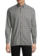 Canali Plaid Cotton Button-down Shirt