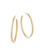 Lana Jewelry Curve 14k Yellow Gold Hoop Earrings