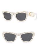 Versace Rock Icons 52mm Rectangle Sunglasses
