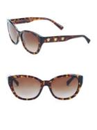 Versace 56mm Cat Eye Sunglasses