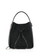3.1 Phillip Lim Soleil Small Suede & Leather Drawstring Bucket Bag