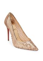 Christian Louboutin Lace Leather Pumps