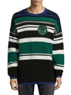 Diesel Tuby Striped Patch Sweater