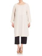 Eileen Fisher, Plus Size Silk Tunic Top