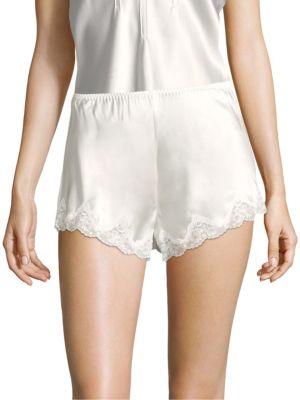 Ginia Basic Scallop Silk Shorts