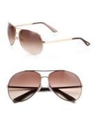 Tom Ford Eyewear Charles 62mm Aviator Sunglasses/rose Gold