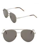 Fendi 55mm Aviator Sunglasses