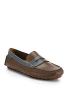 Cole Haan Grand Canoe Tow-tone Penny Loafers