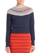 Sonia By Sonia Rykiel Crewneck Embroidered Sweater