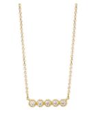 Hearts On Fire 18k Yellow Gold & Diamond Bar Pendant Necklace