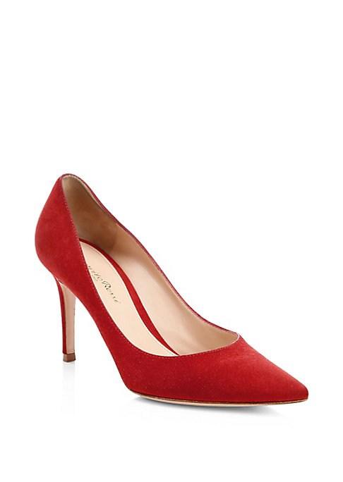 Gianvito Rossi Suede Point Toe Pumps/3.5