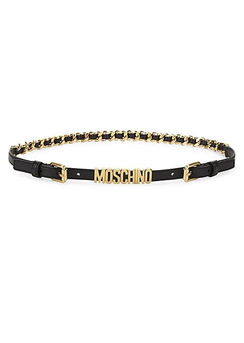 Moschino Chain Logo Belt