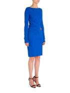 Emilio Pucci Jersey Wrap Embroidered Dress