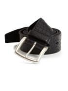 Orciani Embossed Leather Belt