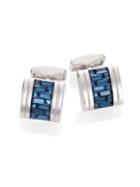 Tateossian Crystal Interlock Cuff Links