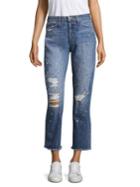 Joe's Smith Distressed Embellished Ankle Jeans