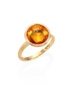 Marco Bicego Citrine & 18k Yellow Gold Medium Stackable Ring