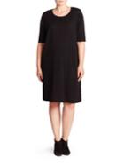 Eileen Fisher, Plus Size Merino Wool Sweater Dress