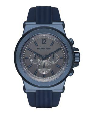 Michael Kors Dylan Navy Silicone Chronograph Watch