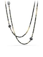 David Yurman Midnight Ice Chatelaine Necklace With Hematine, Black Spinel & 18k Gold