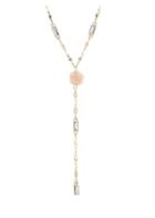 Ettika 18k Goldplated Lariat Rose Necklace