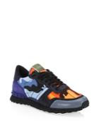 Valentino Garavani Rockrunner Multicolor Camouflage Sneakers