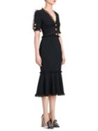 Dolce & Gabbana Lace-trim Cady Dress