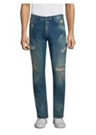 Prps Distressed Cotton Straight Fit Jeans