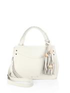 Elizabeth And James Trapeze Small Leather Satchel